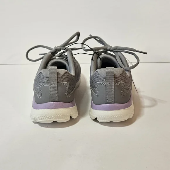 NWT Sketchers Sneakers Grey and Purple 5 1/2 - Picture 5 of 7